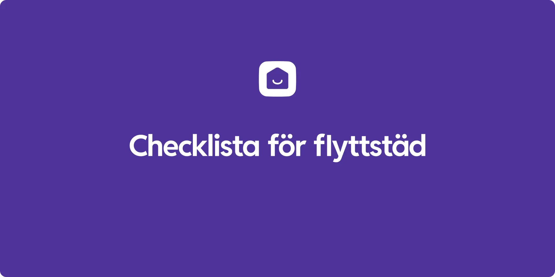 Checklist for flyttstad